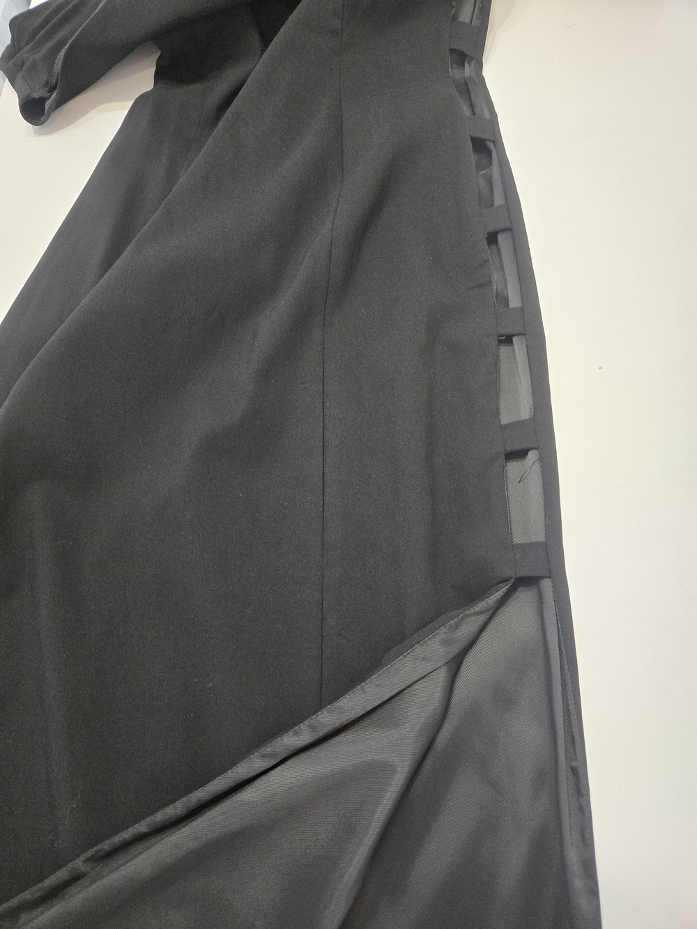 Zara black midi dress in L with side cut outs and asymmetric neck line New - Picture 14 of 16